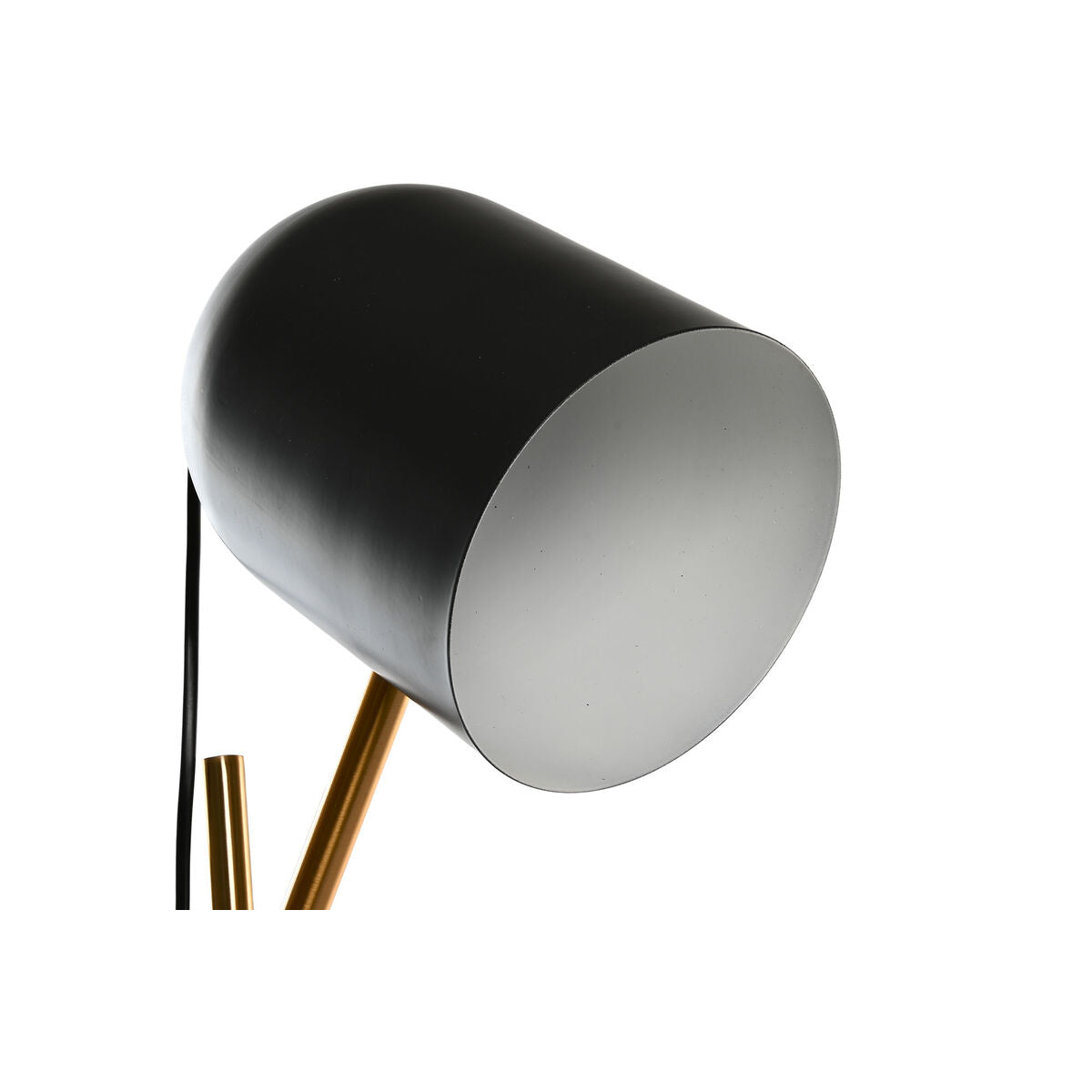 Bordslampa Dkd Home Decor Svart Grå Gyllene Metall 60 W 220 V 45 X 45 X 70 Cm