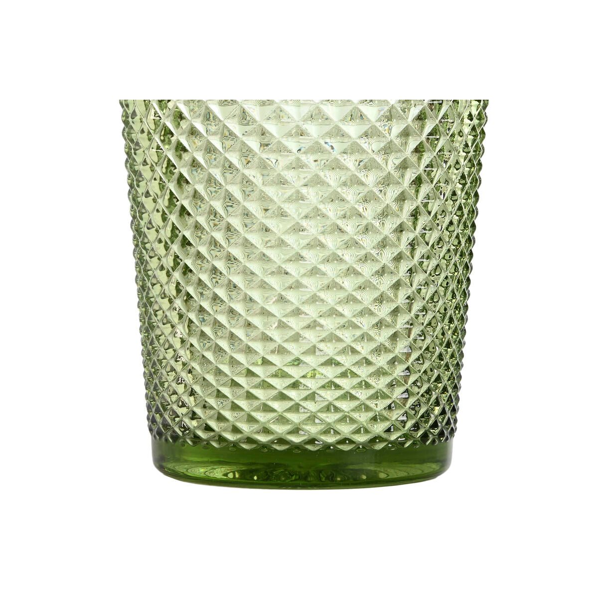 Glasset Dkd Home Decor Grön Glas Med Relief 240 Ml (6 Antal)