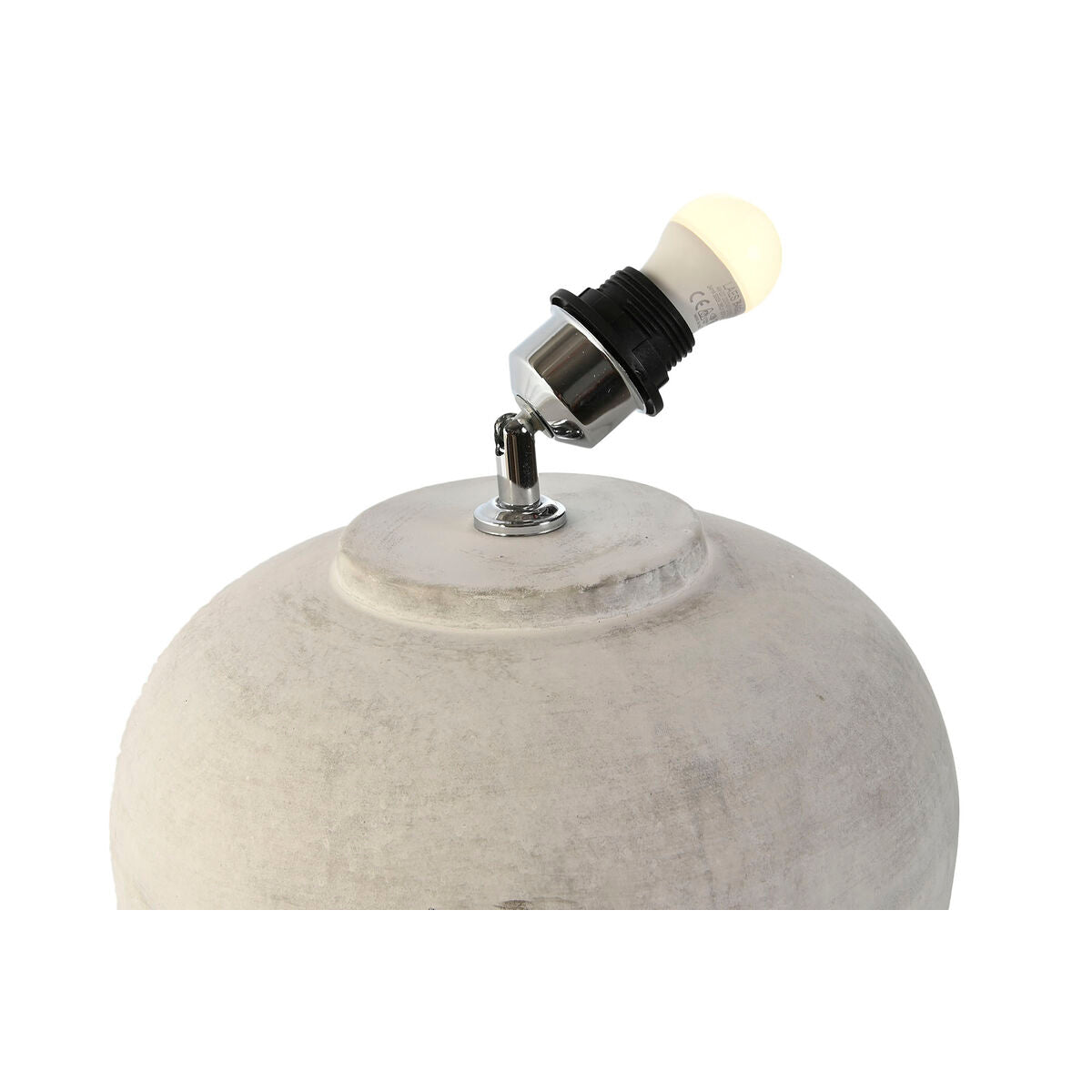 Bordslampa Home Esprit Vit Cement 50 W 220 V 31 X 31 X 50 Cm