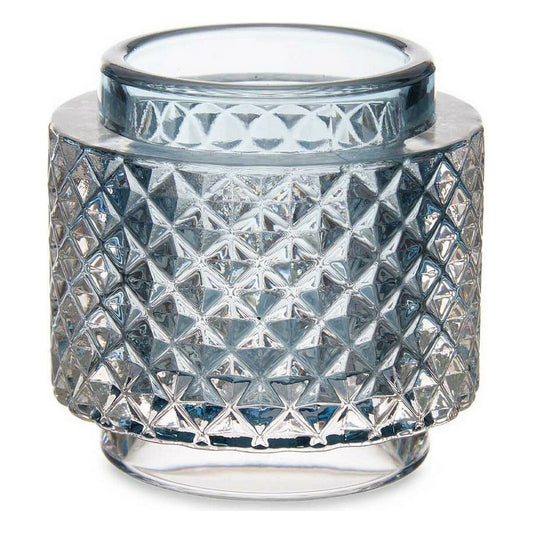 Gift Decor Ljusstakar Blå Glas (9 X 8,8 X 9 Cm)