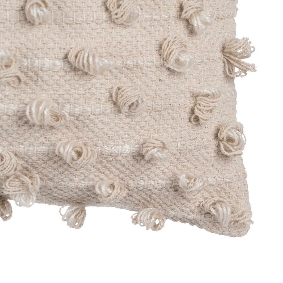 Bigbuy Home Cushion Cotton Beige 30 X 60 Cm