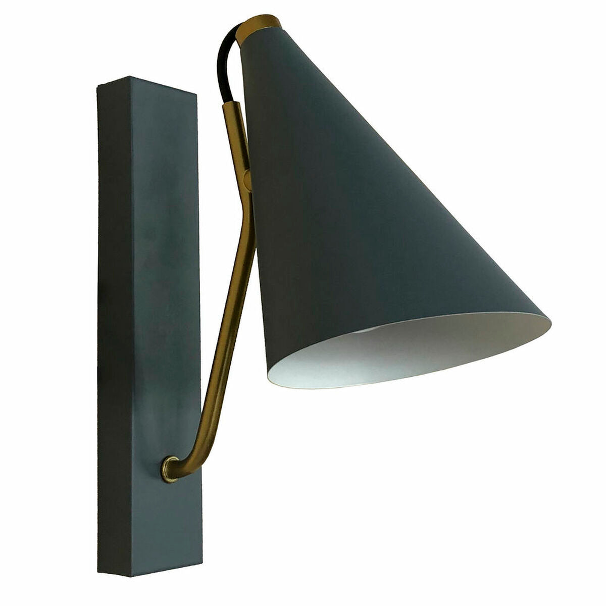 Bordslampa Dkd Home Decor Blå Metall Gyllene (12 X 25 X 29 Cm)