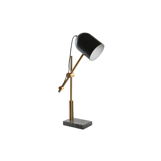 Bordslampa Dkd Home Decor Svart Grå Gyllene Metall 60 W 220 V 45 X 45 X 70 Cm