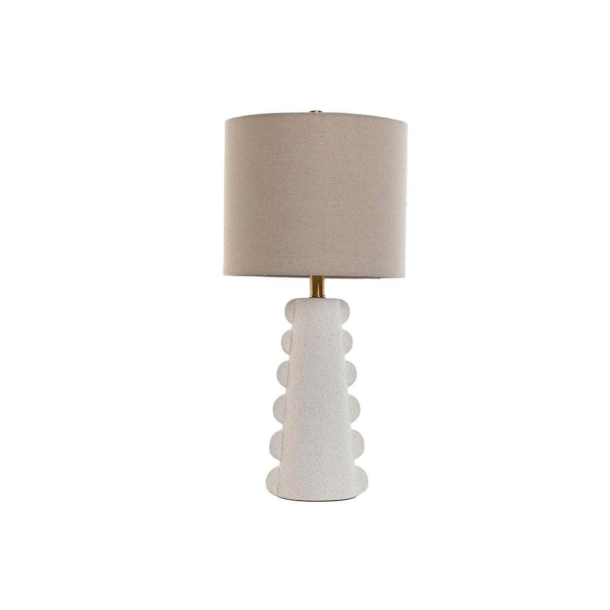 Home Esprit Bordslampa Home Esprit Vit Linne Stengods 30 X 30 X 64 Cm