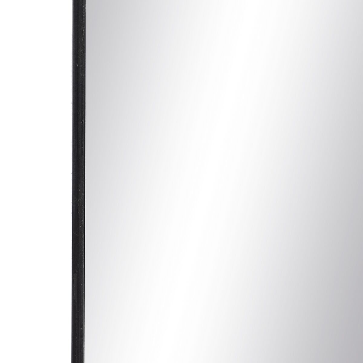 Bigbuy Home Wall Mirror Black Crystal Iron 59,5 X 2 X 103,5 Cm