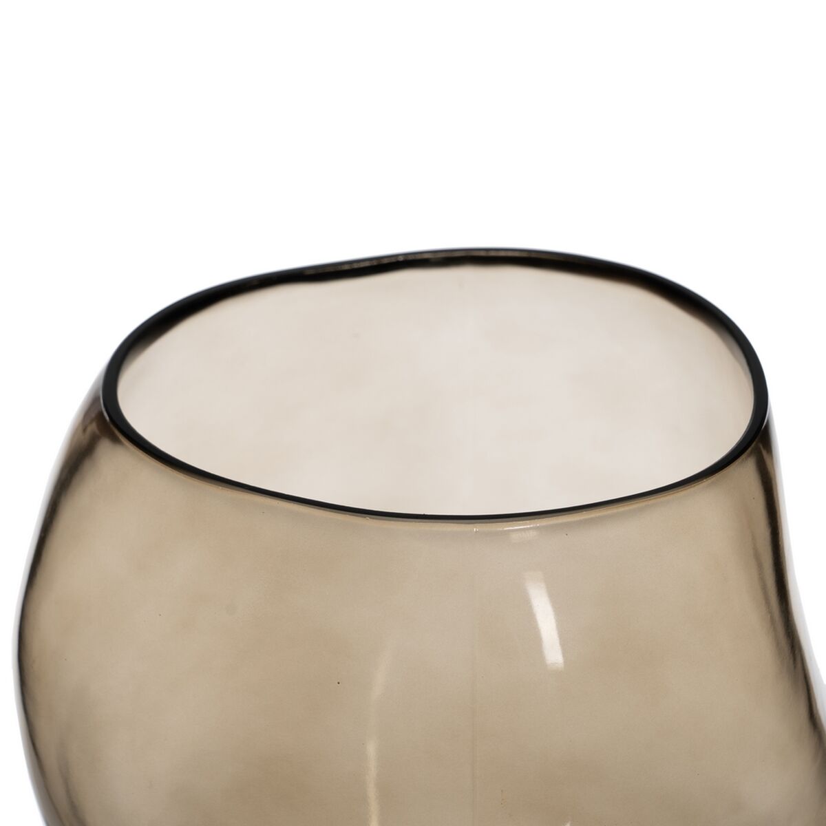 Bigbuy Home Vase Taupe Crystal 18,5 X 19,5 X 19,5 Cm