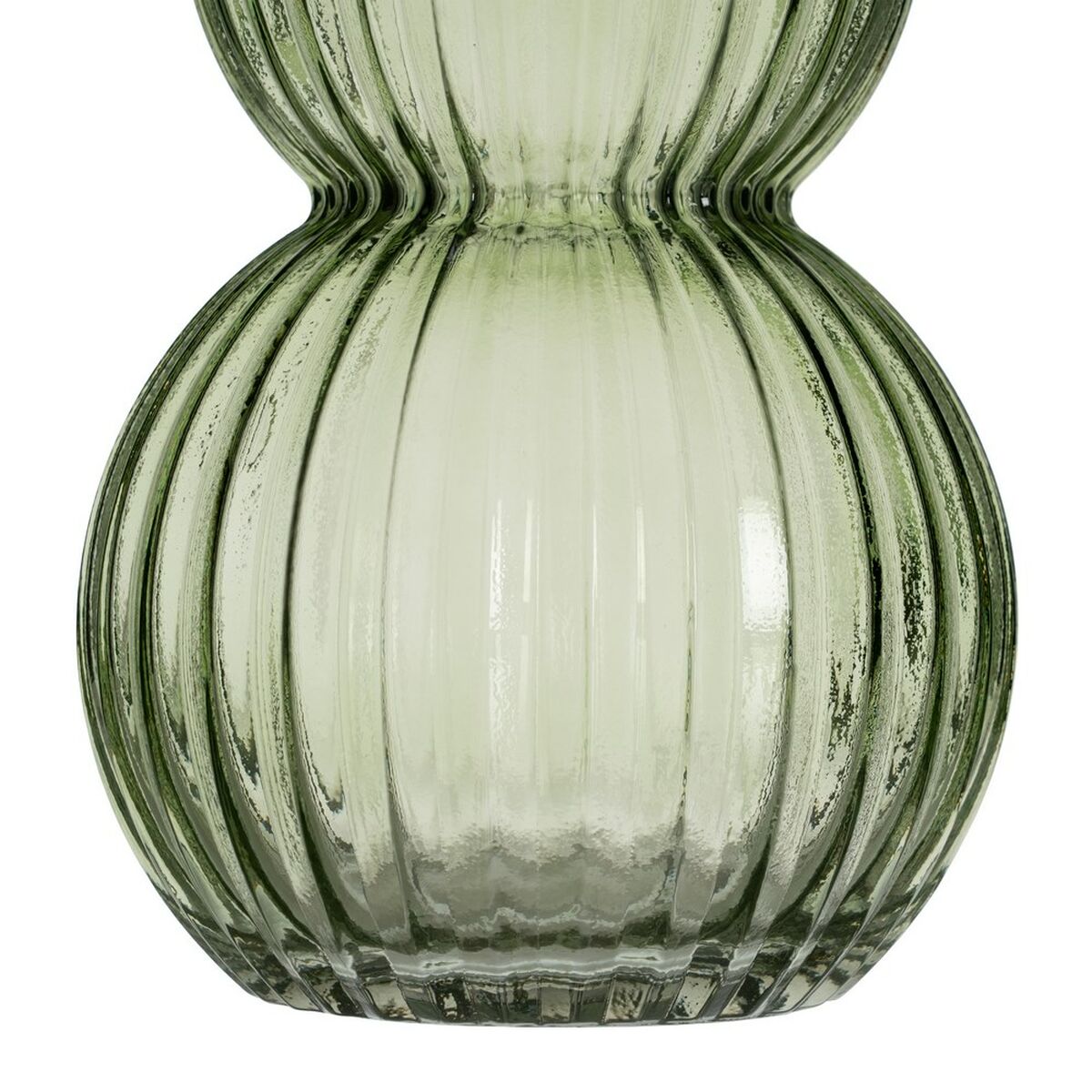 Bigbuy Home Vas Grön Glas 14,5 X 14,5 X 32 Cm