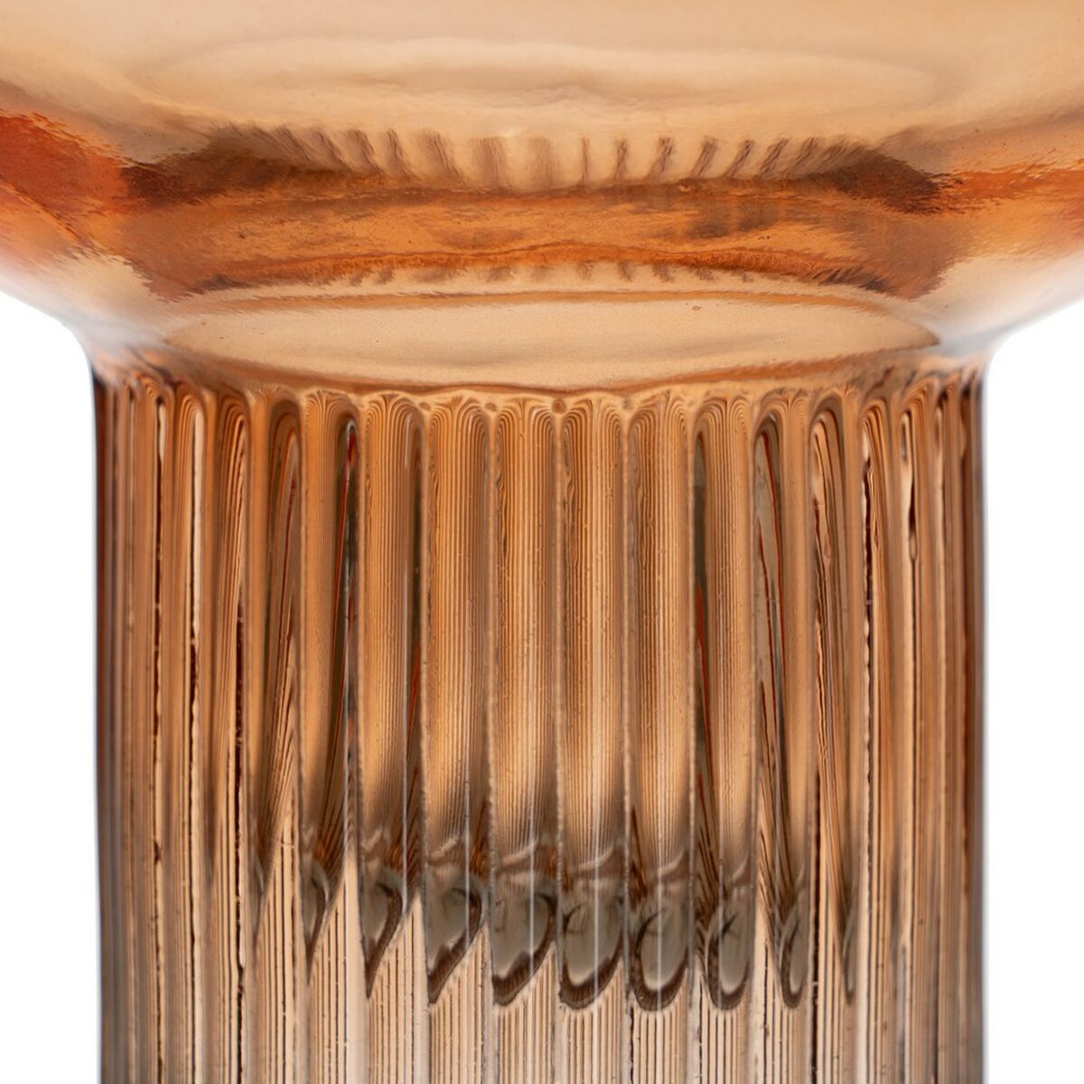 Bigbuy Home Vase Brown Crystal 15 X 15 X 15 Cm