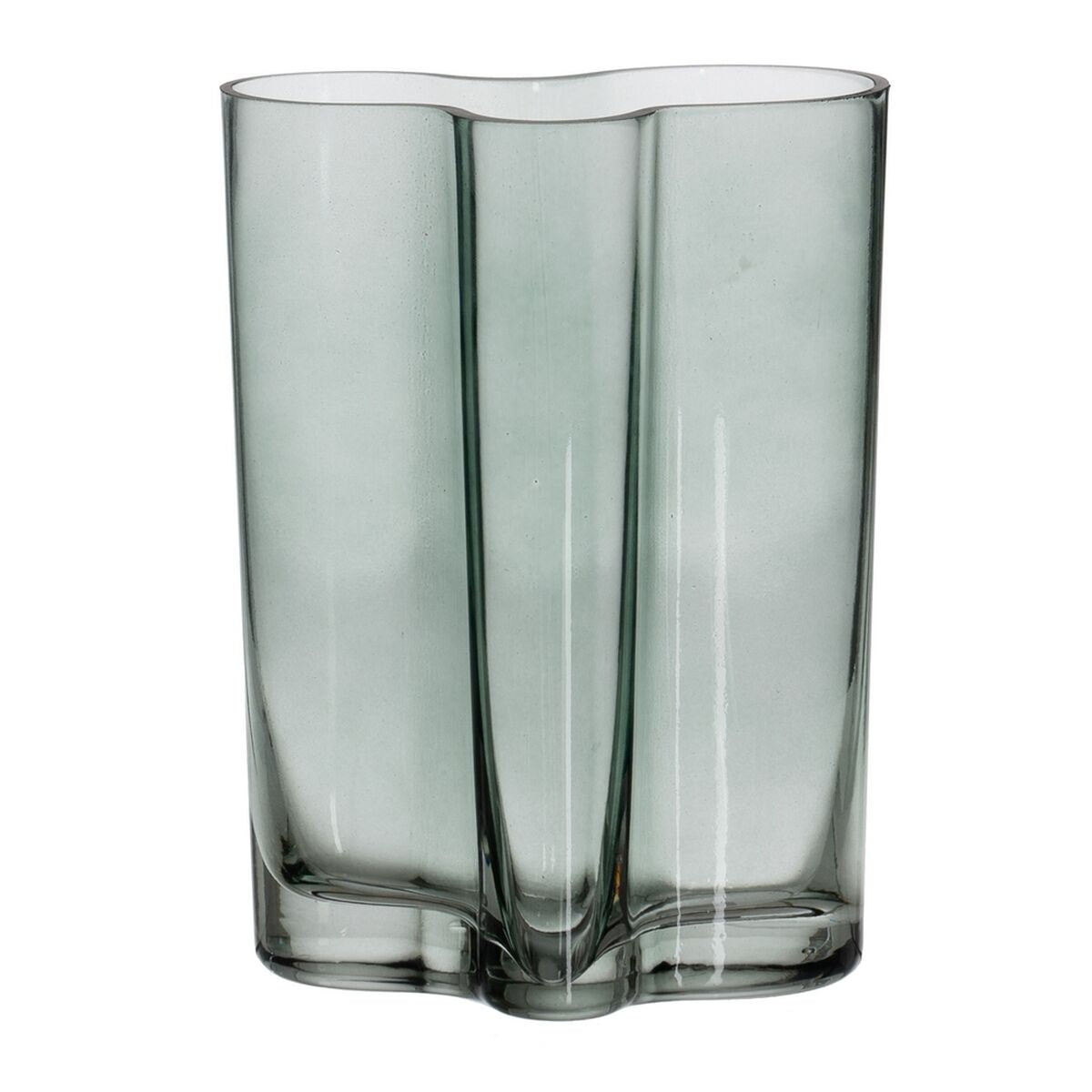 Bigbuy Home Vas Blå Glas 15 X 9 X 20,5 Cm