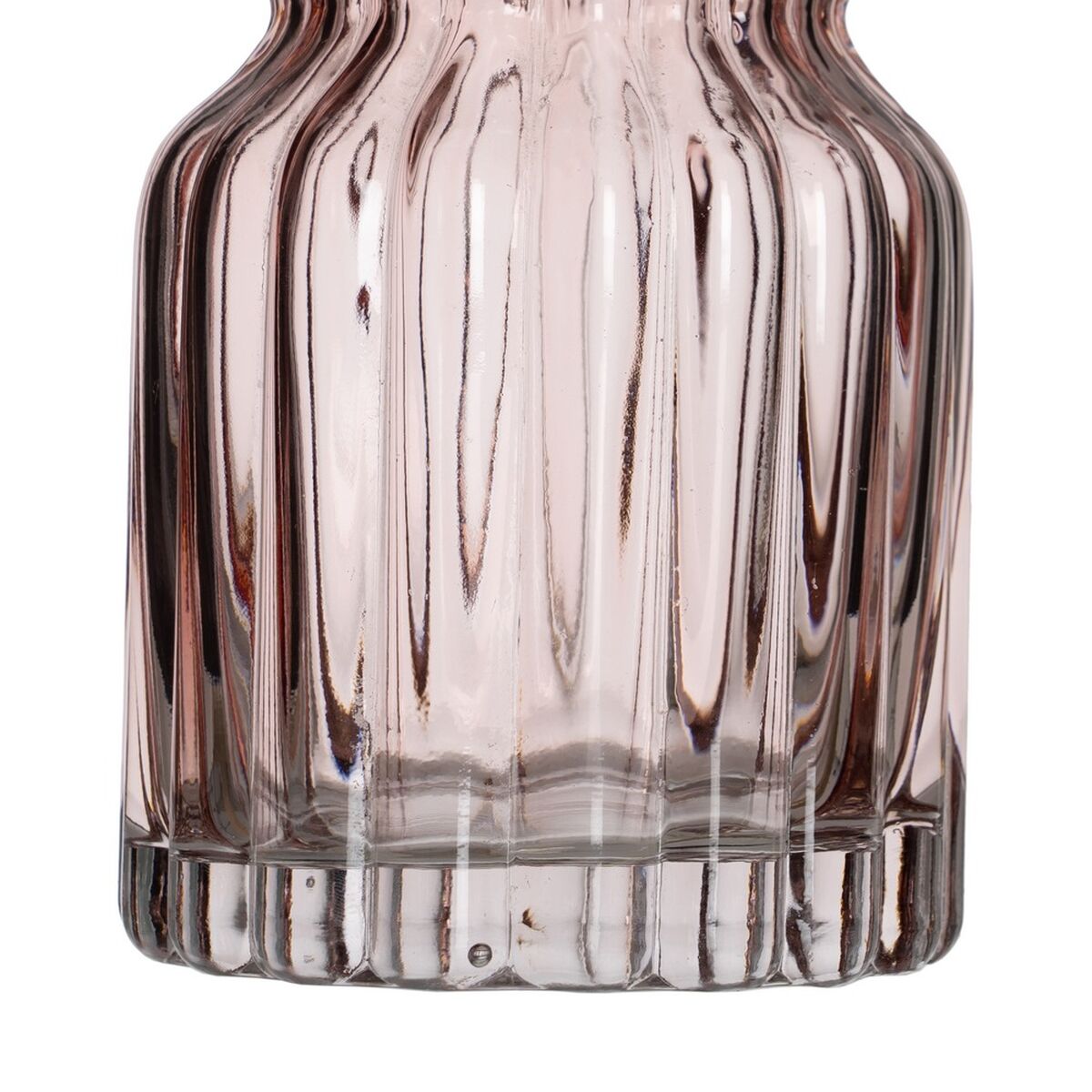 Bigbuy Home Vase Pink Crystal 12 X 12 X 25 Cm