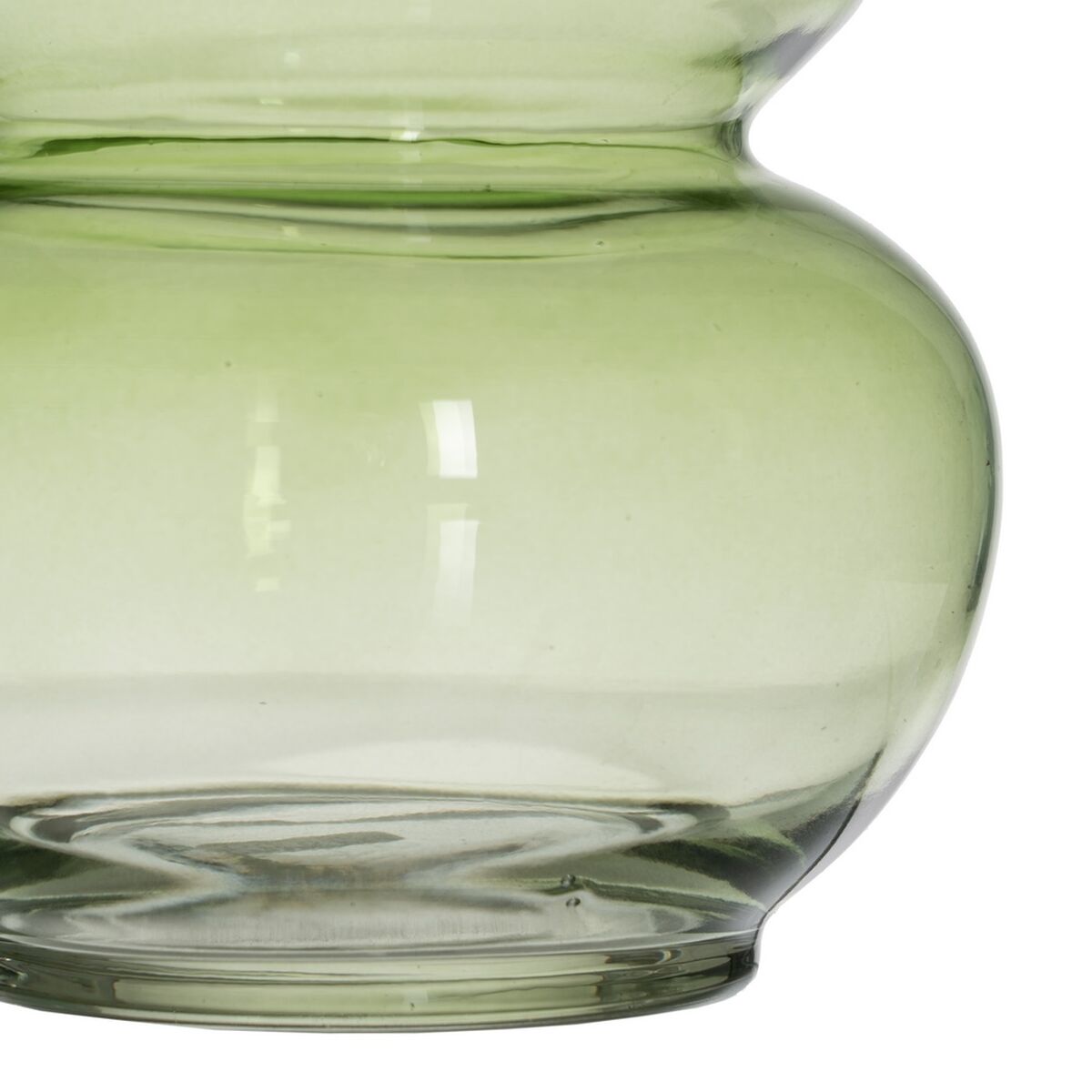 Bigbuy Home Vas Grön Glas 13 X 13 X 19 Cm